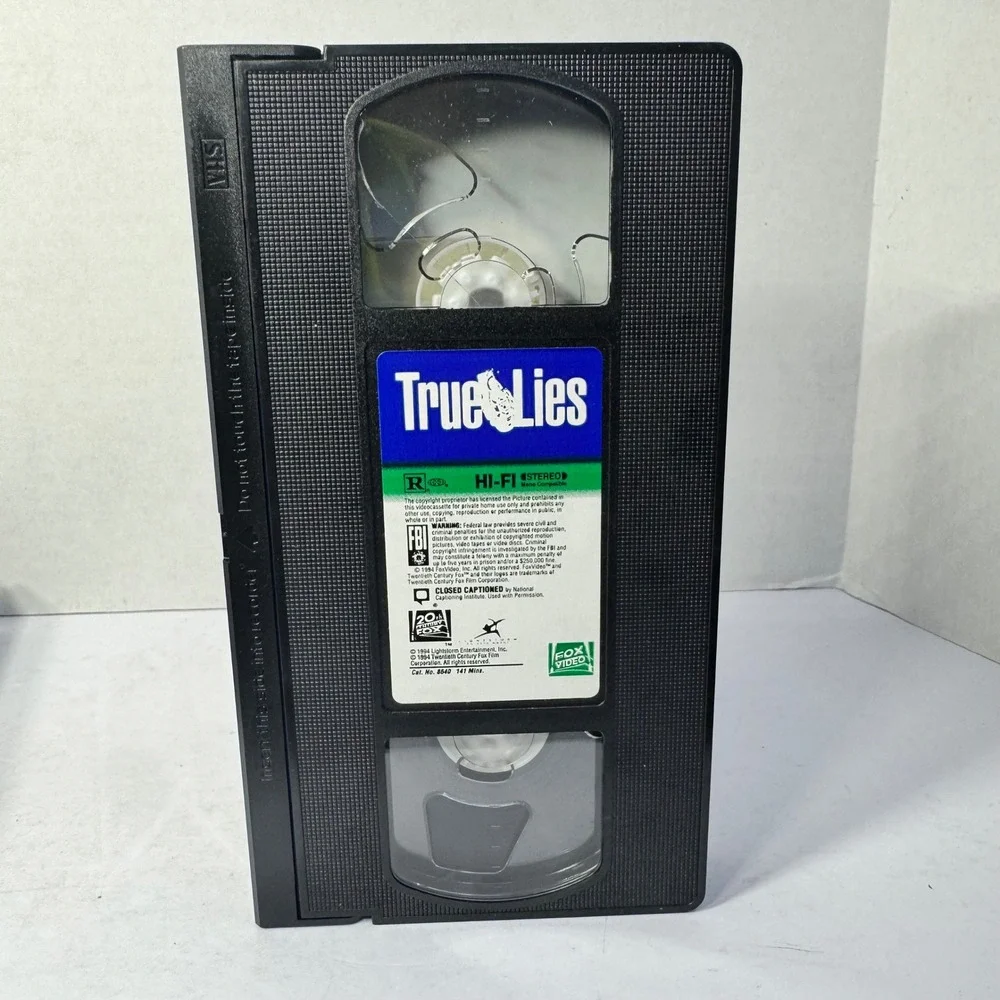 True Lies VHS‎ 1994 Arnold Schwarzenegger James Cameron Premiere Series Vintage